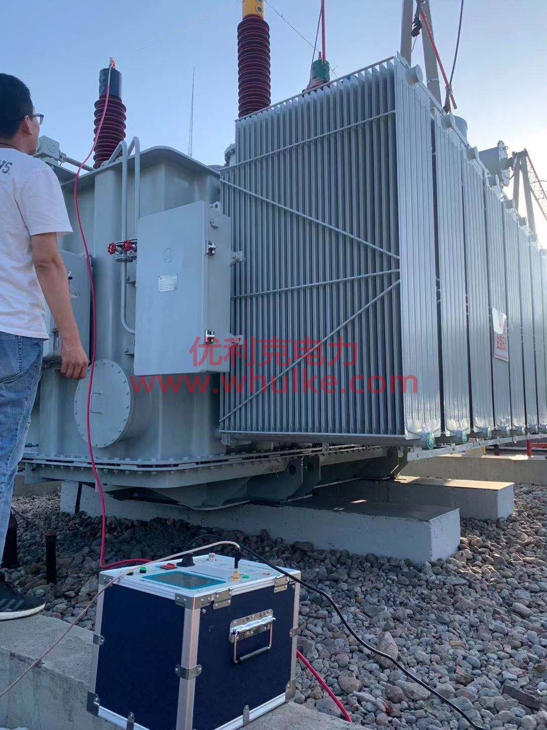 110KV主變耐壓試驗現場